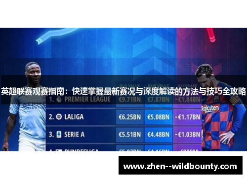 英超联赛观赛指南：快速掌握最新赛况与深度解读的方法与技巧全攻略